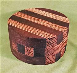 Bowl #472 - Peruvian Walnut & Zebrawood Crisscross Bowl Blank ~ 6" x 3" ~ $37.99, Two only $36.99